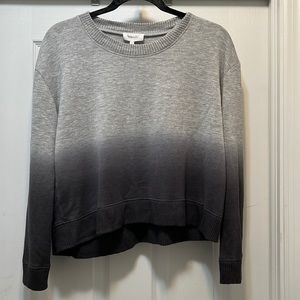 Splendid Crew Neck Dip Dye Ombré Top, size medium